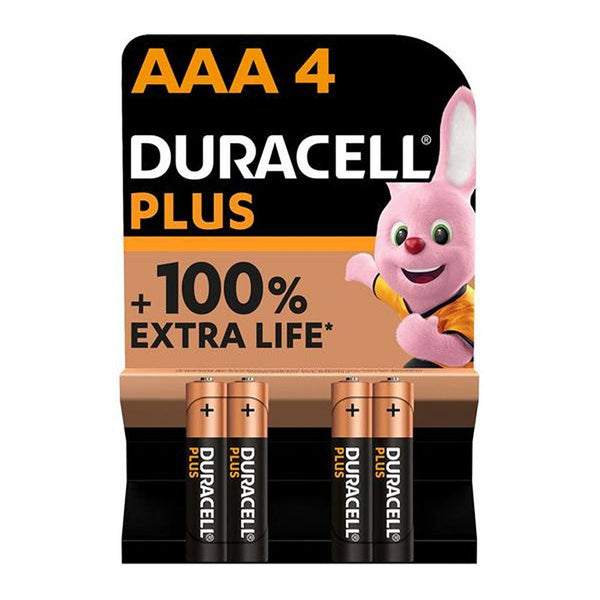 Duracell Plus Power AAA Battery 4pk - Choice Stores
