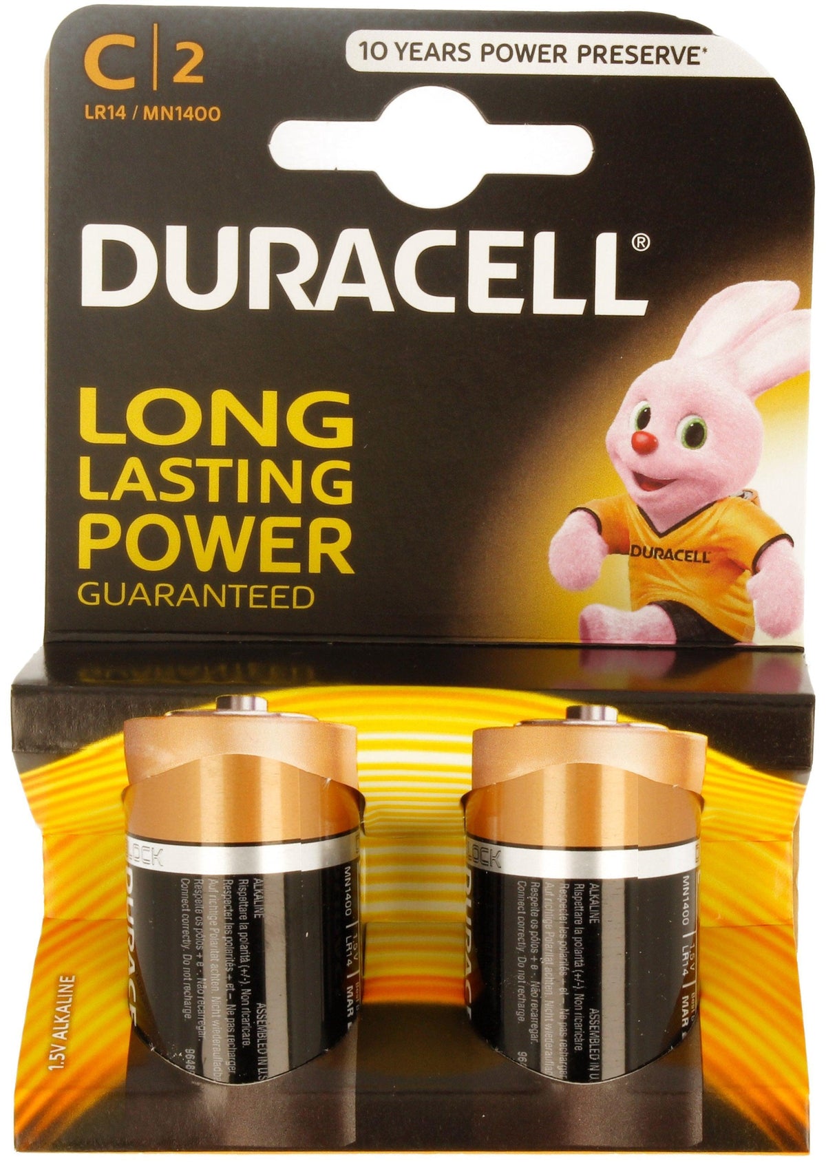 C/LR14 Alkaline Batteries, 2-pack 