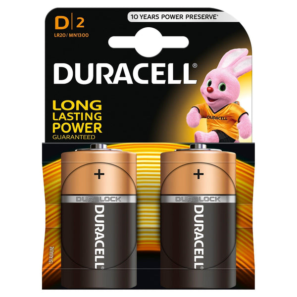 Duracell Plus Power D Alkaline Batteries | 2 Pack | LR20/MN1300 - Choice Stores