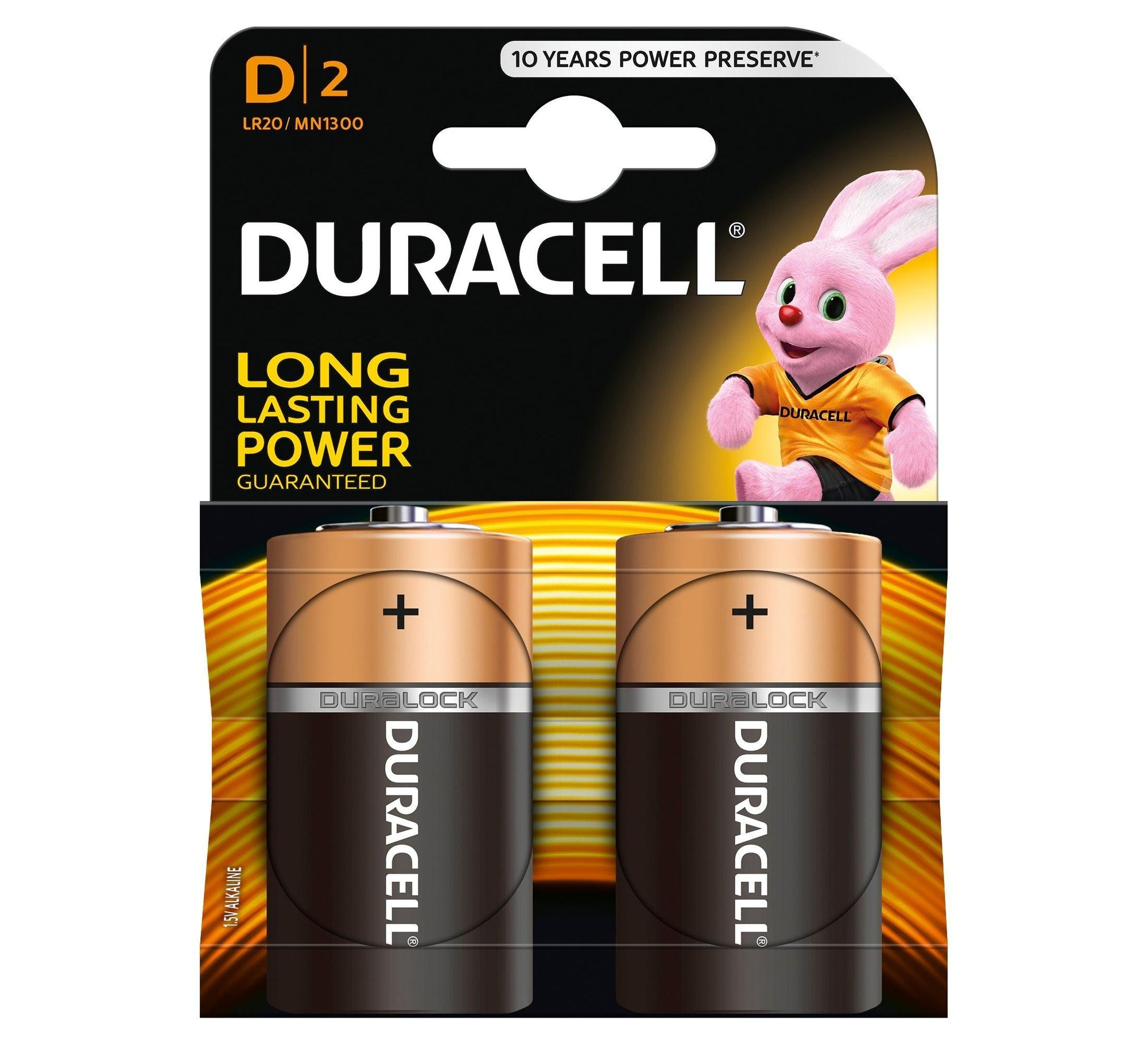 Duracell Plus Power D Alkaline Batteries | 2 Pack | LR20/MN1300 - Choice Stores