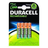 Duracell Rechargeable AAA 750 mAh Batteries | 4 Pack | HR03/DC2400 - Choice Stores
