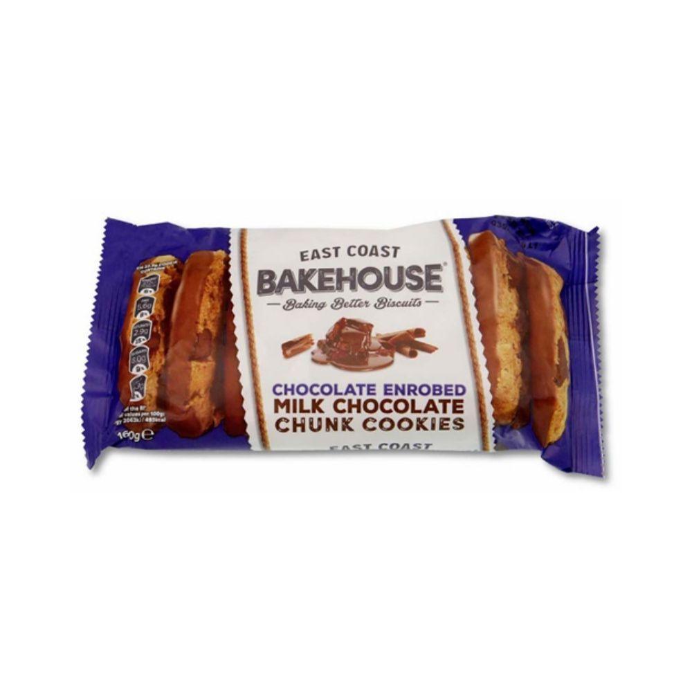 East Coast Bakehouse Chocolate Enrobed Milk Chocolate Chunk Cookies | 160g - Choice Stores