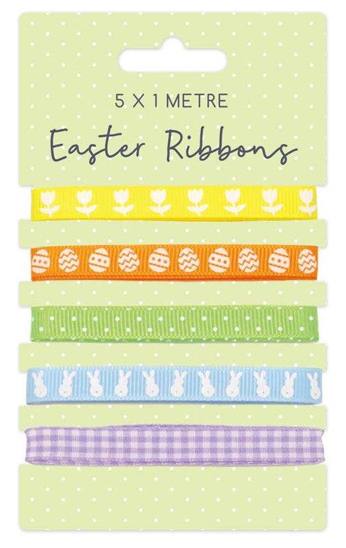 Easter Ribbon In Assorted Designs | 5 x 1m - Choice Stores