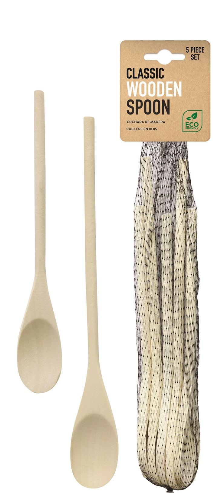 Eco-Friendly Wooden Spoon Set | 5 Pieces - Choice Stores
