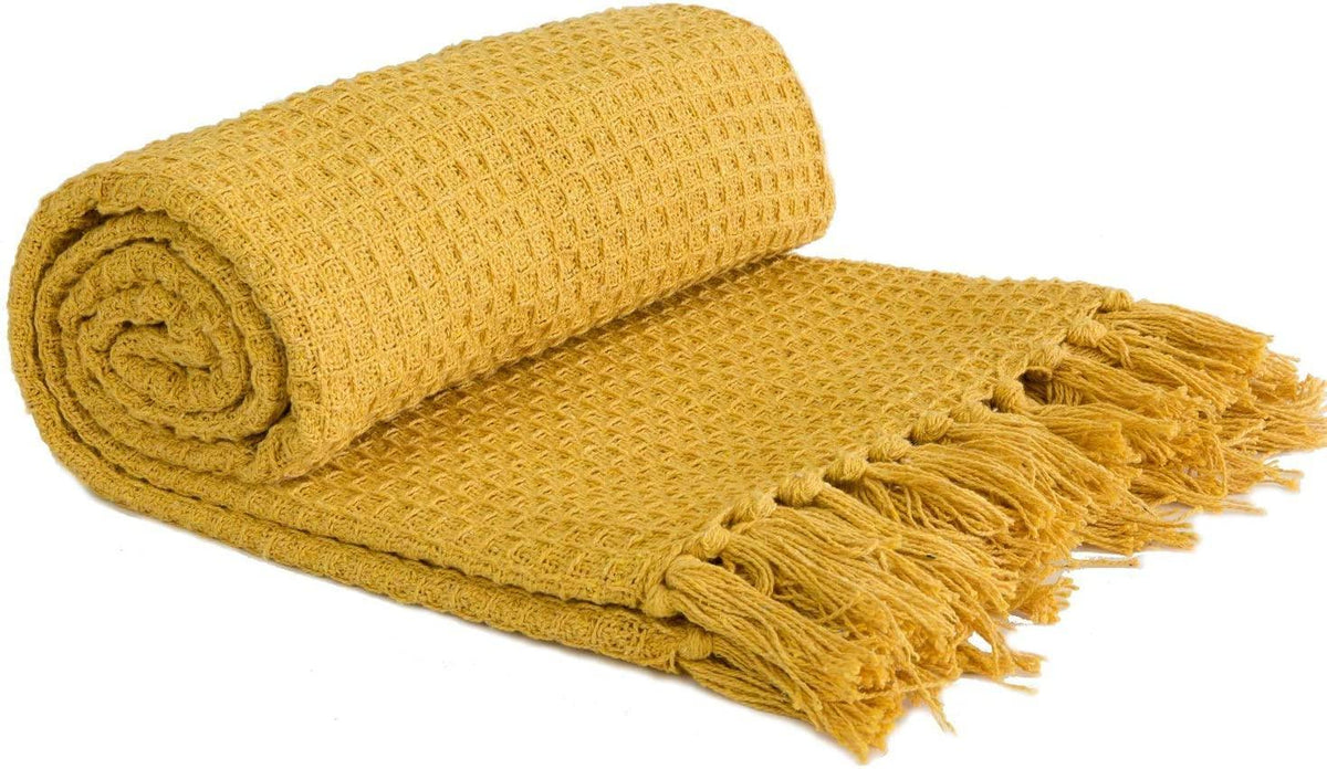Emma Barclay Honeycomb Throw Blanket | Waffle Texture | 127cm x 152cm - Choice Stores