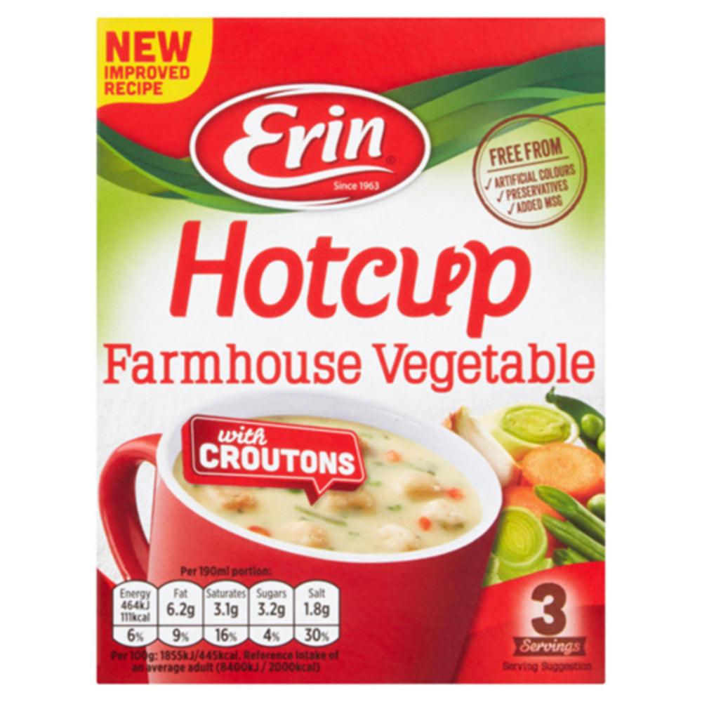 Erin Hotcup Farmhouse Vegetable with Croutons Soup | Pack of 3 - Choice Stores