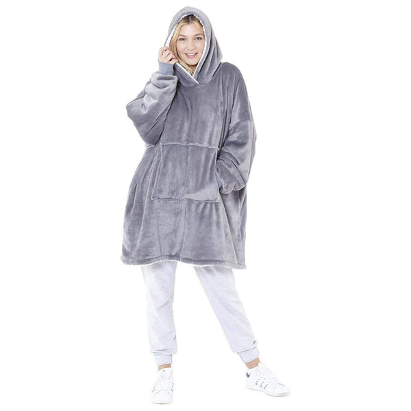 Eskimo Oversized Sherpa Hoodie | Warm & Cozy | Reversible | Sweatshirt Blanket - Choice Stores