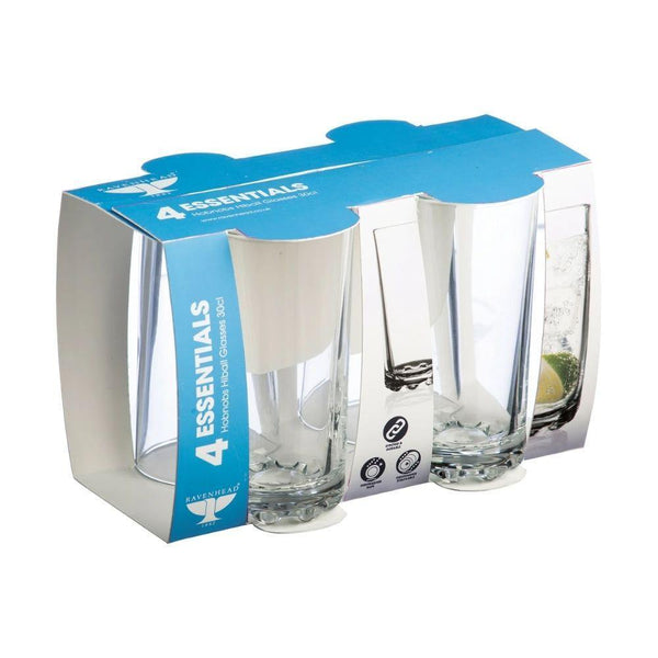 Essentials Hobnobs Hiball Glasses | Set of 4 - Choice Stores