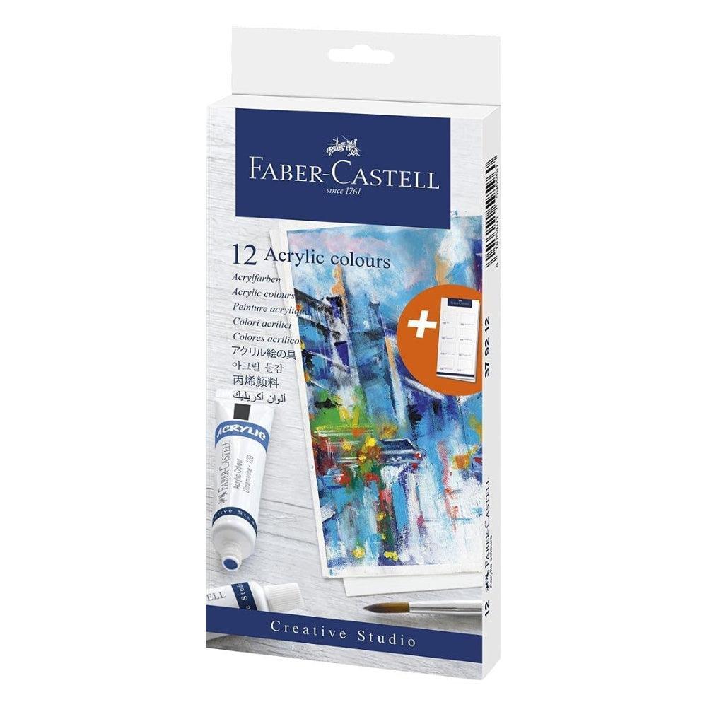 Faber Acrylic Colours Box of 12 - Choice Stores