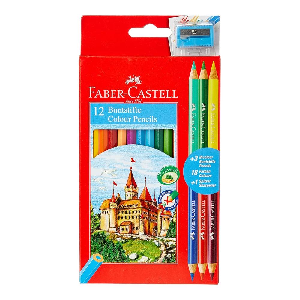 Faber Eco Colour Pencils 12 + 3 Free Bi-Colours - Choice Stores