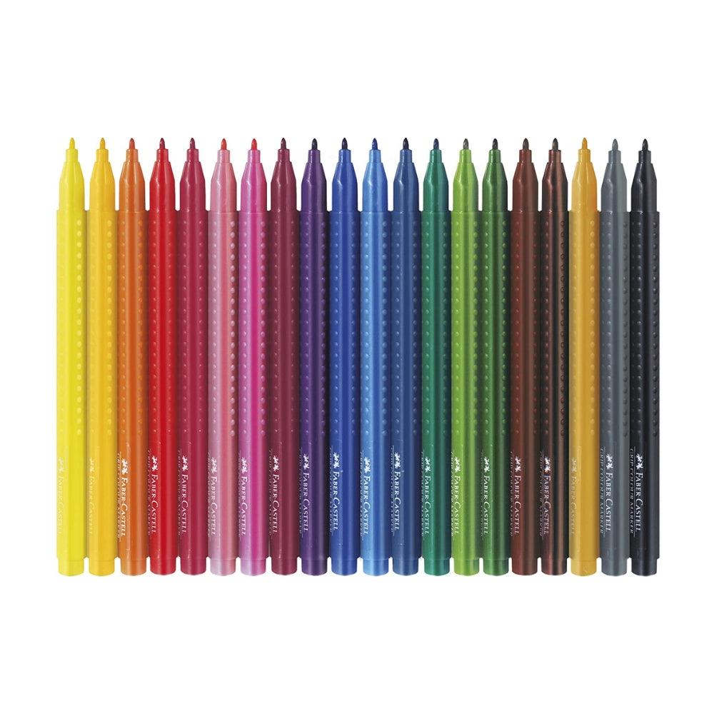 Faber Grip Fibre-Tip Markers Pack of 20 - Choice Stores