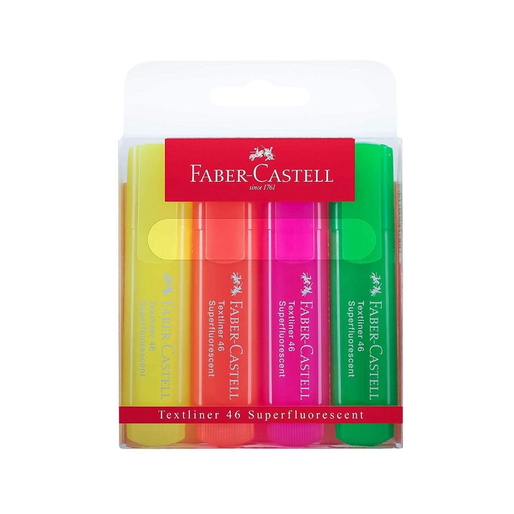 Faber Textliner Superflourescent Colours Set of 4 - Choice Stores