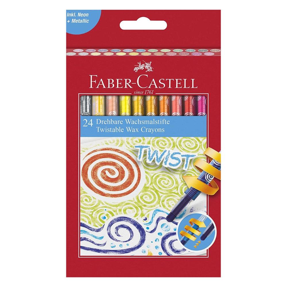 Faber Twistable Wax Crayons Cardboard of 24 - Choice Stores