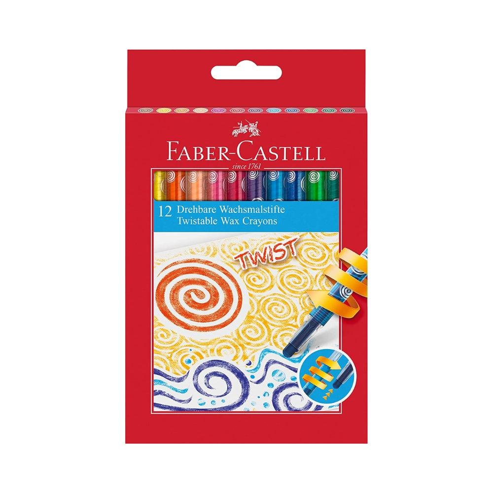 Faber Twistable Wax Crayons | Pack of 12 - Choice Stores