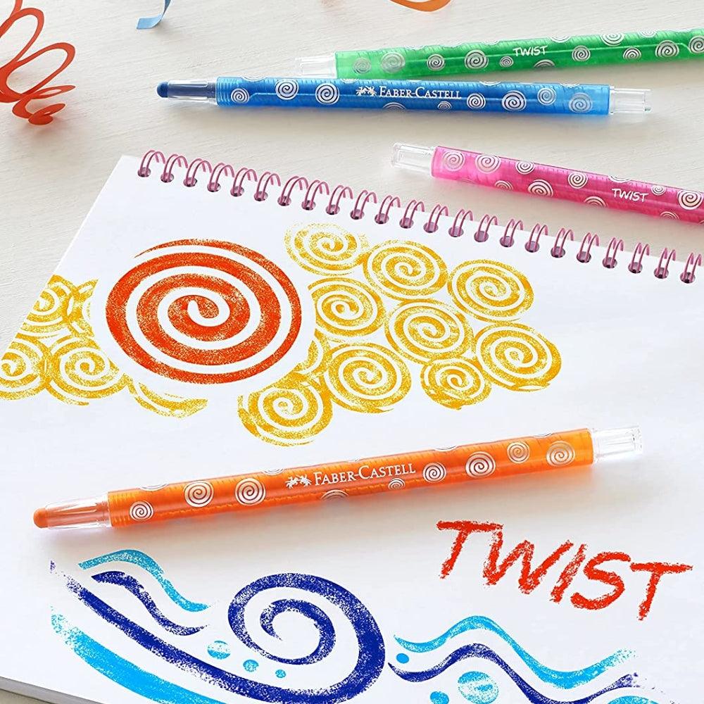 Faber Twistable Wax Crayons | Pack of 12 - Choice Stores