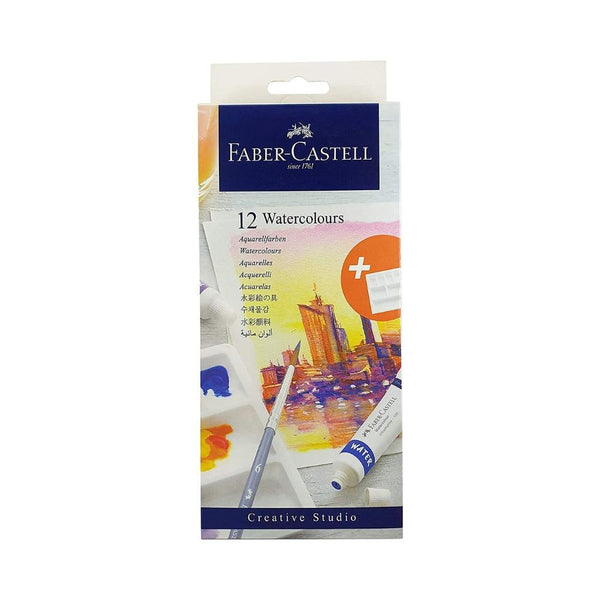 Faber Watercolour Box of 12 With Palette - Choice Stores