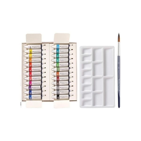 Faber Watercolour Box of 24 With Palette - Choice Stores