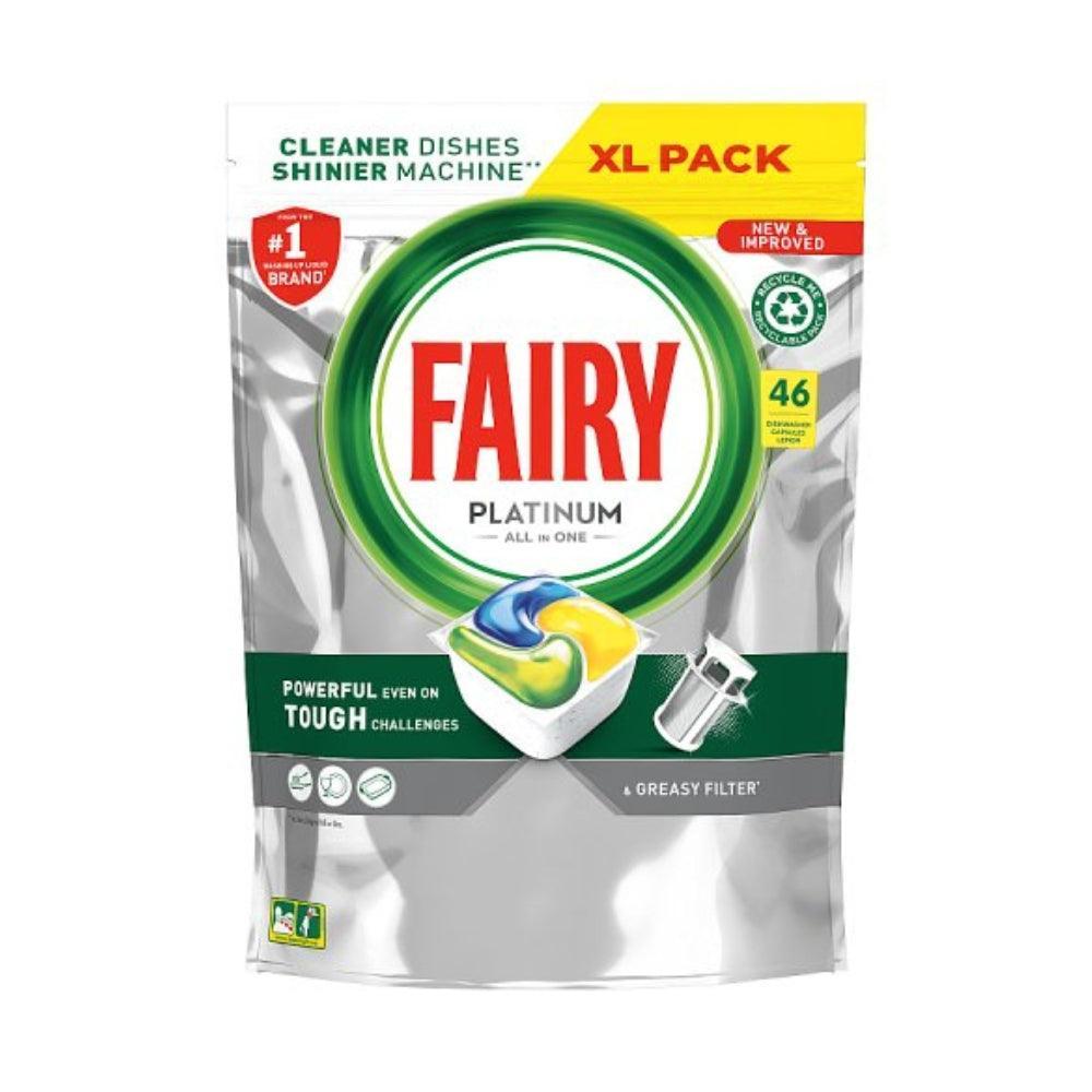 Fairy Platinum Lemon Dishwasher Tablets | Pack of 46 - Choice Stores