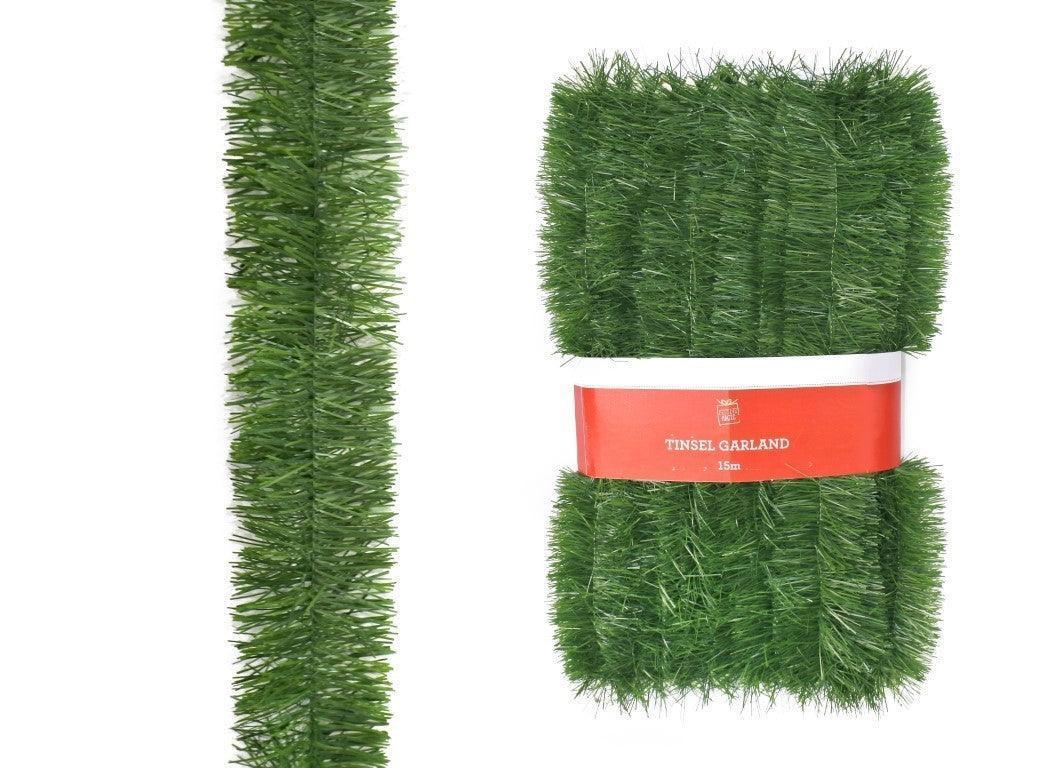 Festice Magic Tinsel Garland | 15mtr | Green - Choice Stores