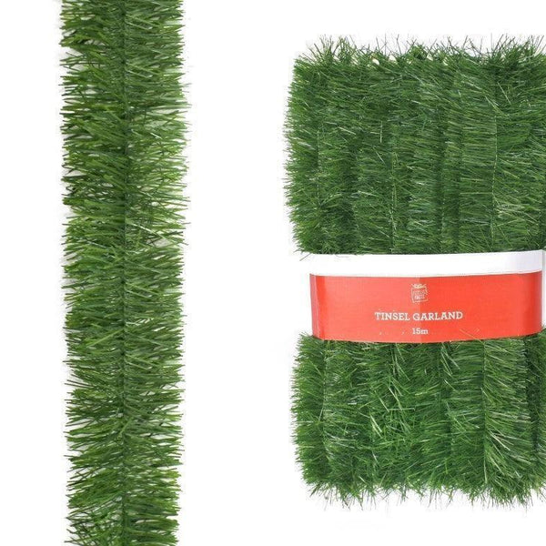Festice Magic Tinsel Garland | 15mtr | Green - Choice Stores