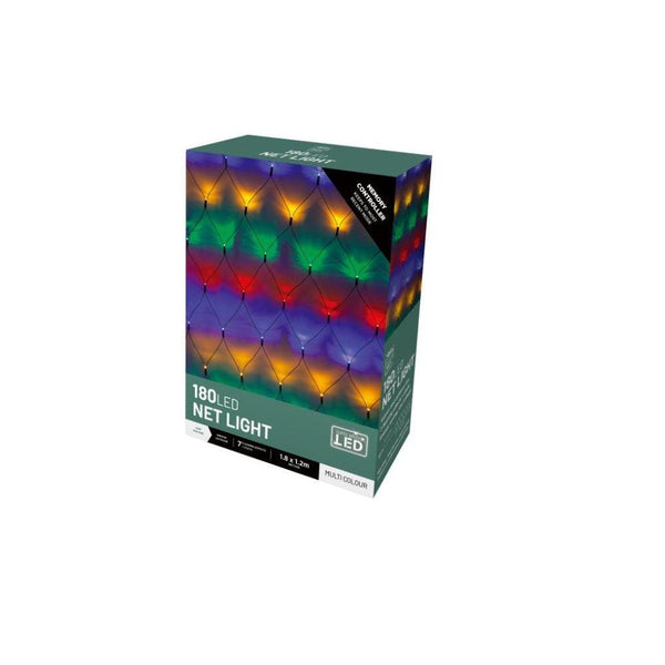 Festive Magic 180 Multicoloured LED Net Christmas Lights | 8 Functions - Choice Stores