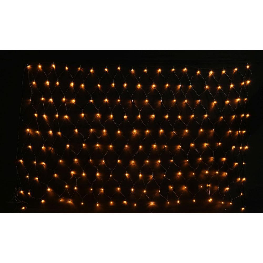 Festive Magic 180 Vintage Gold Battery Powered LED Net Christmas Lights | 8 Functions - Choice Stores