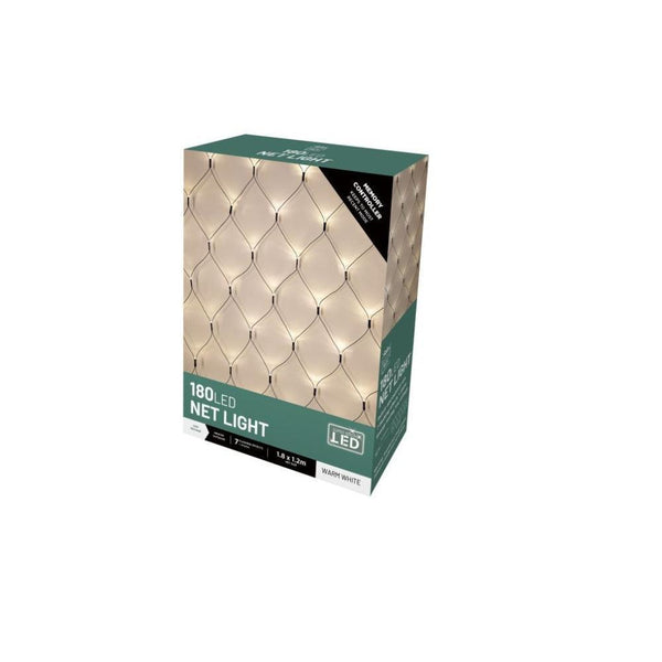 Festive Magic 180 White Warm LED Net Christmas Lights | 8 Functions - Choice Stores