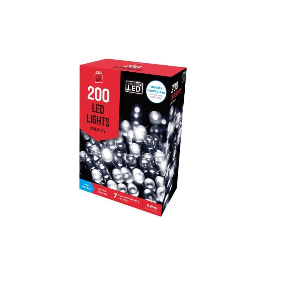 Festive Magic 200 White LED Christmas Lights | 8 Functions - Choice Stores