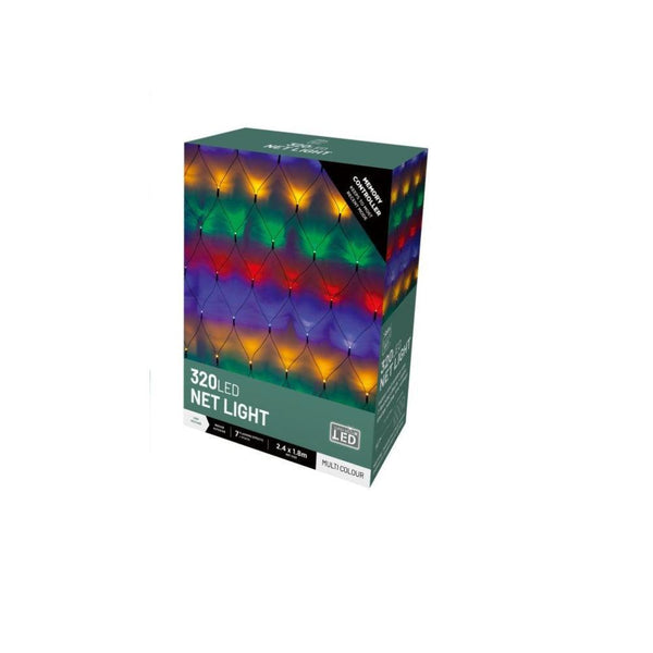 Festive Magic 320 Multicoloured LED Net Christmas Lights | 8 Functions - Choice Stores