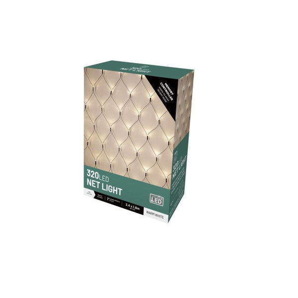 Festive Magic 320 Warm White LED Net Christmas Lights | 8 Functions - Choice Stores