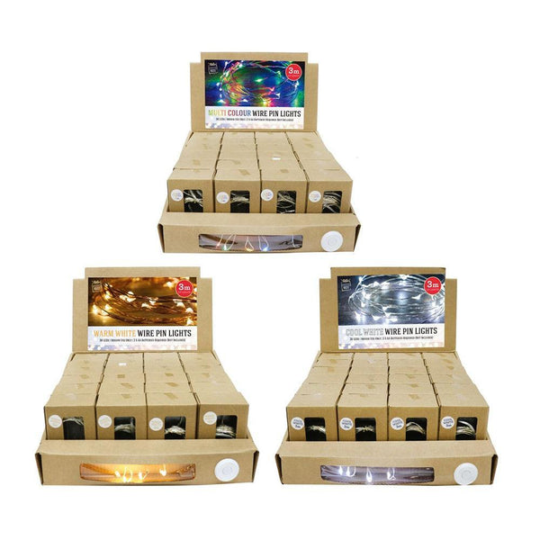 Festive Magic 3m White Battery Operated LED Starry Christmas Lights | Assorted - Choice Stores