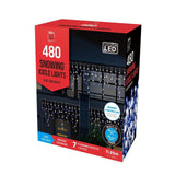 Festive Magic 480 White Blue LED Snowing Icicle Christmas Lights | 8 Functions - Choice Stores