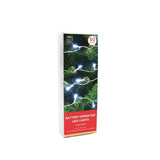 Festive Magic 50 White Battery Operated LED String Christmas Lights - Choice Stores