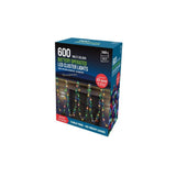 Festive Magic 600 Multicoloured Battery Powered LED Cluster Christmas Lights | 8 Functions - Choice Stores