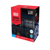 Festive Magic 960 White Blue LED Snowing Icicle Christmas Lights | 8 Functions - Choice Stores