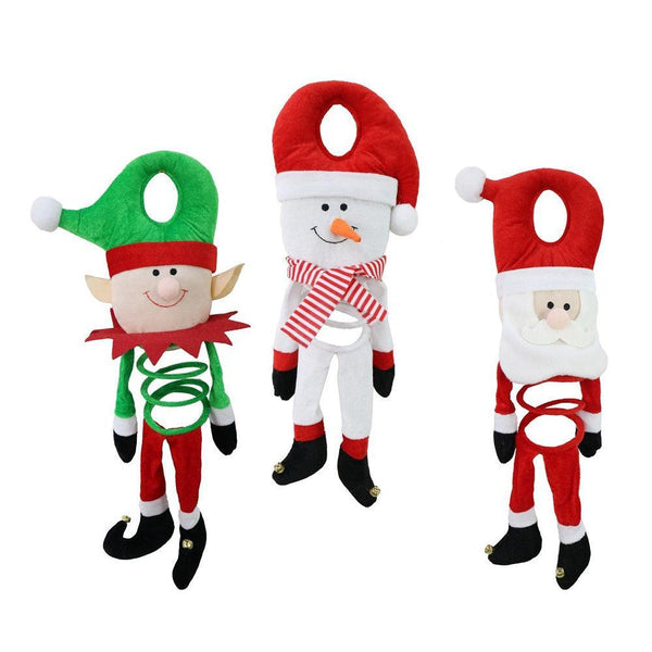Festive Magic Assorted Christmas Character Velvet Sprial Door Hanger | 45cm - Choice Stores
