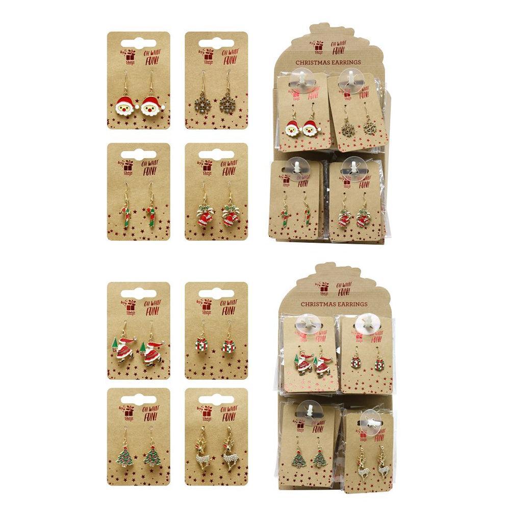 Festive Magic Assorted Christmas Style Dangly Earrings - Choice Stores