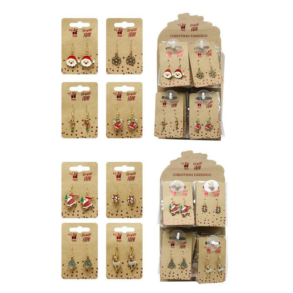 Festive Magic Assorted Christmas Style Dangly Earrings - Choice Stores