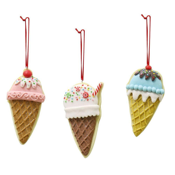 Festive Magic Assorted Hanging Ice Cream Decoration | 11cm - Choice Stores