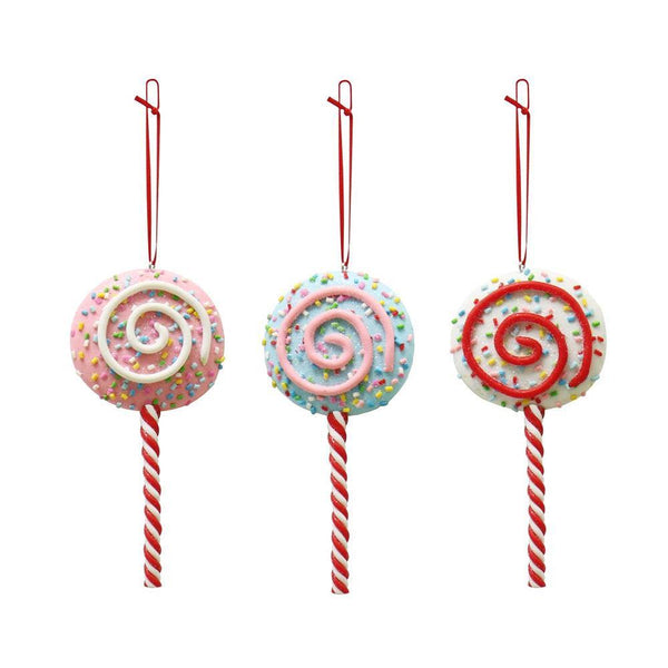 Festive Magic Assorted Hanging Sprinkles Lollipop Decoration |13cm - Choice Stores