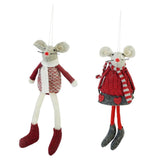 Festive Magic Assorted Knitted Mouse with Dangling Legs | 18cm - Choice Stores