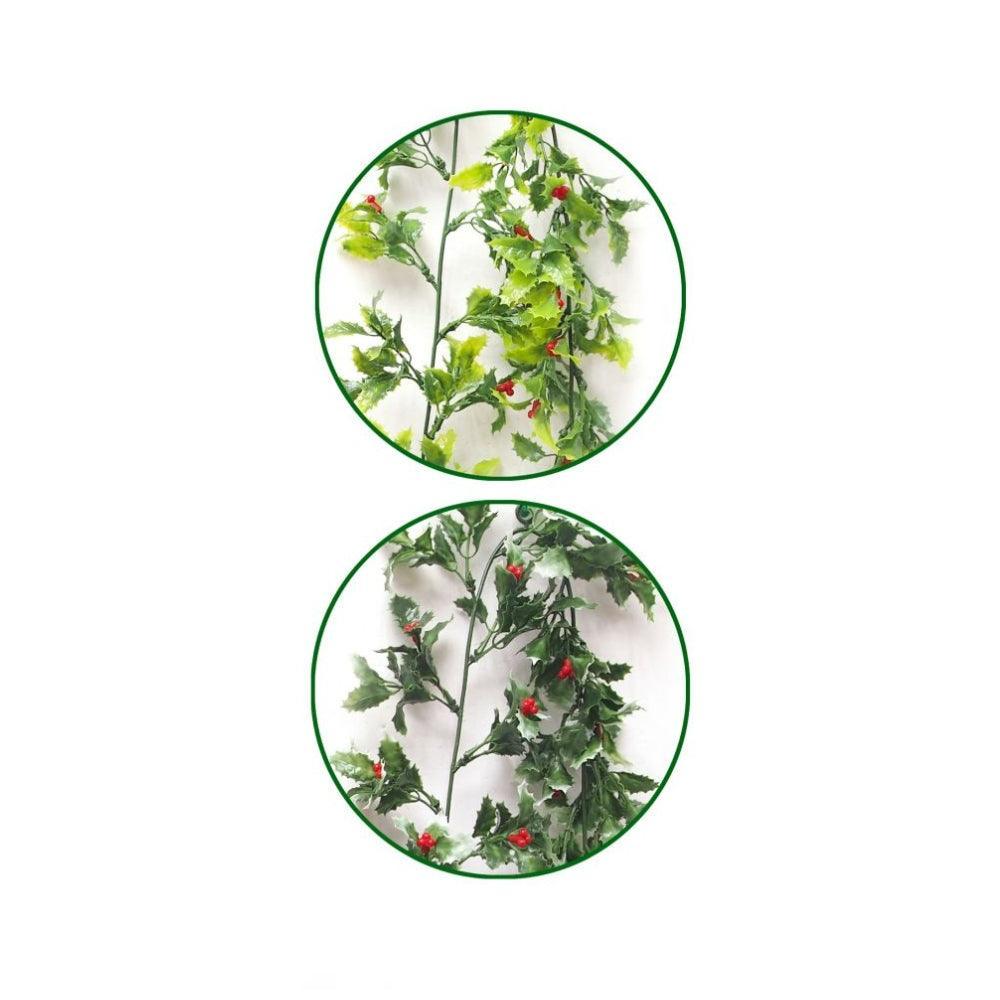 Festive Magic Assorted Mini Holly Garland| 150cm - Choice Stores