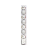 Festive Magic Assorted Silver Baubles | Pack of 8 | 80 mm - Choice Stores