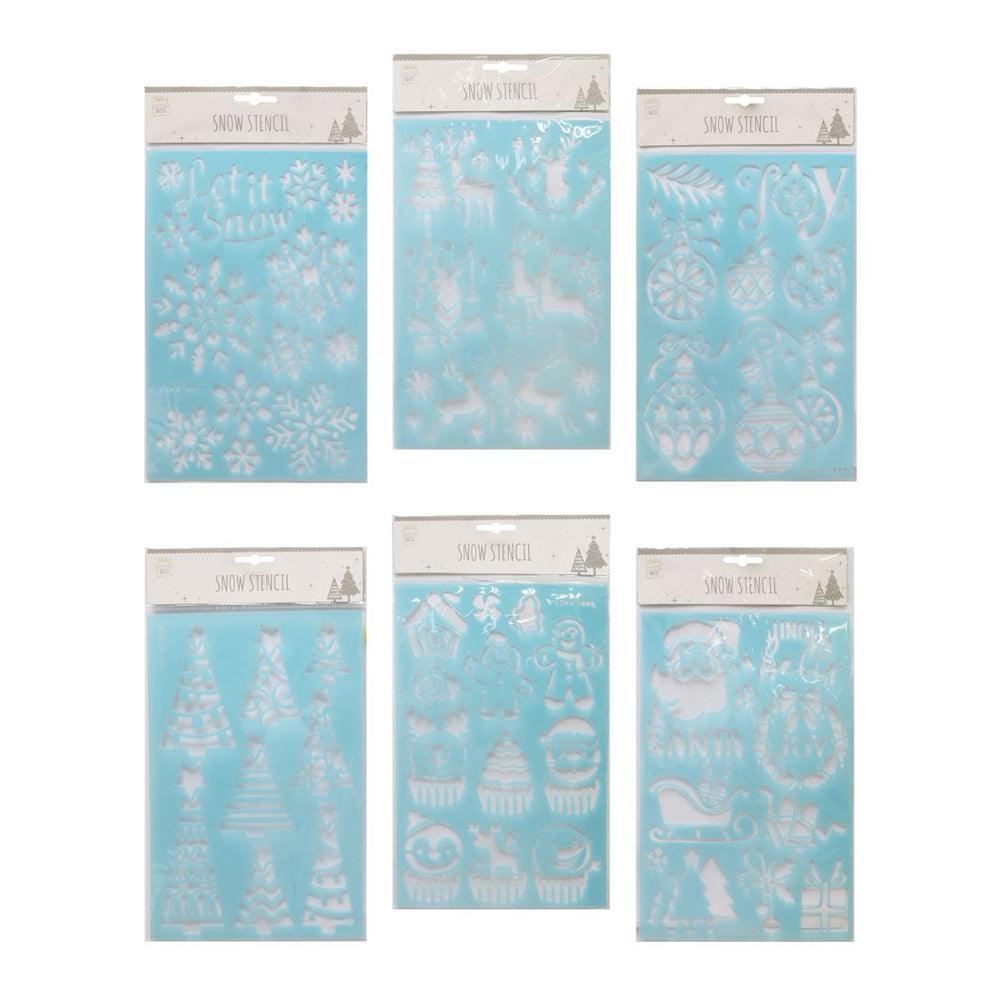 Festive Magic Assorted Snow Spray Stencils - Choice Stores