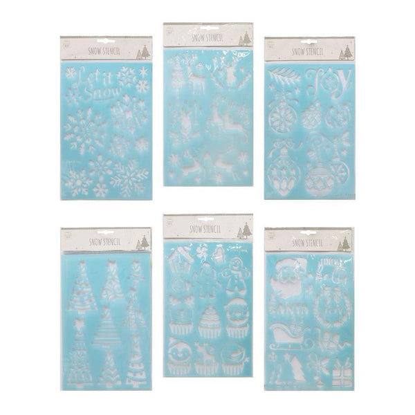 Festive Magic Assorted Snow Spray Stencils - Choice Stores