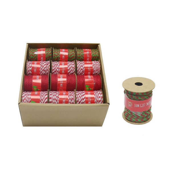 Festive Magic Assorted Stripe Cotton Gift Twine | 10m - Choice Stores