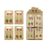 Festive Magic Christmas Wreath Dangly Earrings - Choice Stores