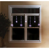 Festive Magic Cool White LED Snowflake Curtain Christmas Lights | 1.8m - Choice Stores