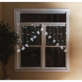 Festive Magic Cool White LED Star Curtain Christmas Lights | 120 x 80cm - Choice Stores