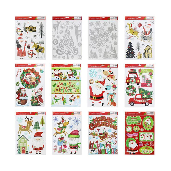 Festive Magic Cute Christmas Window Clings | Assorted - Choice Stores